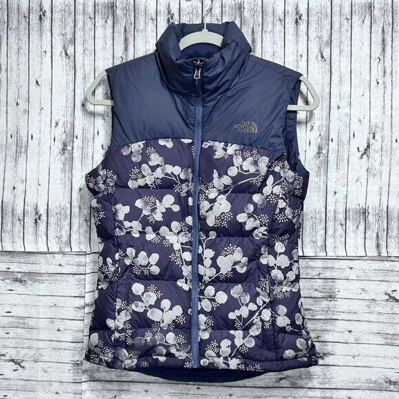 The North Face Nuptse 700 Goose Down Floral Vest - Picture 1 of 11